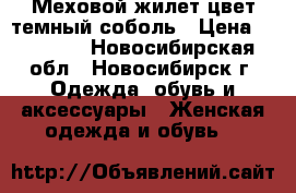 Меховой жилет цвет темный соболь › Цена ­ 24 000 - Новосибирская обл., Новосибирск г. Одежда, обувь и аксессуары » Женская одежда и обувь   